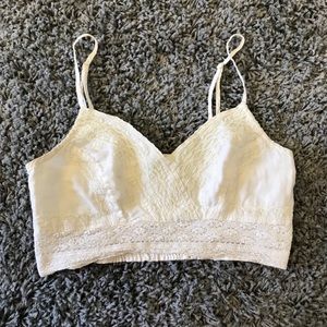 Cream crop top